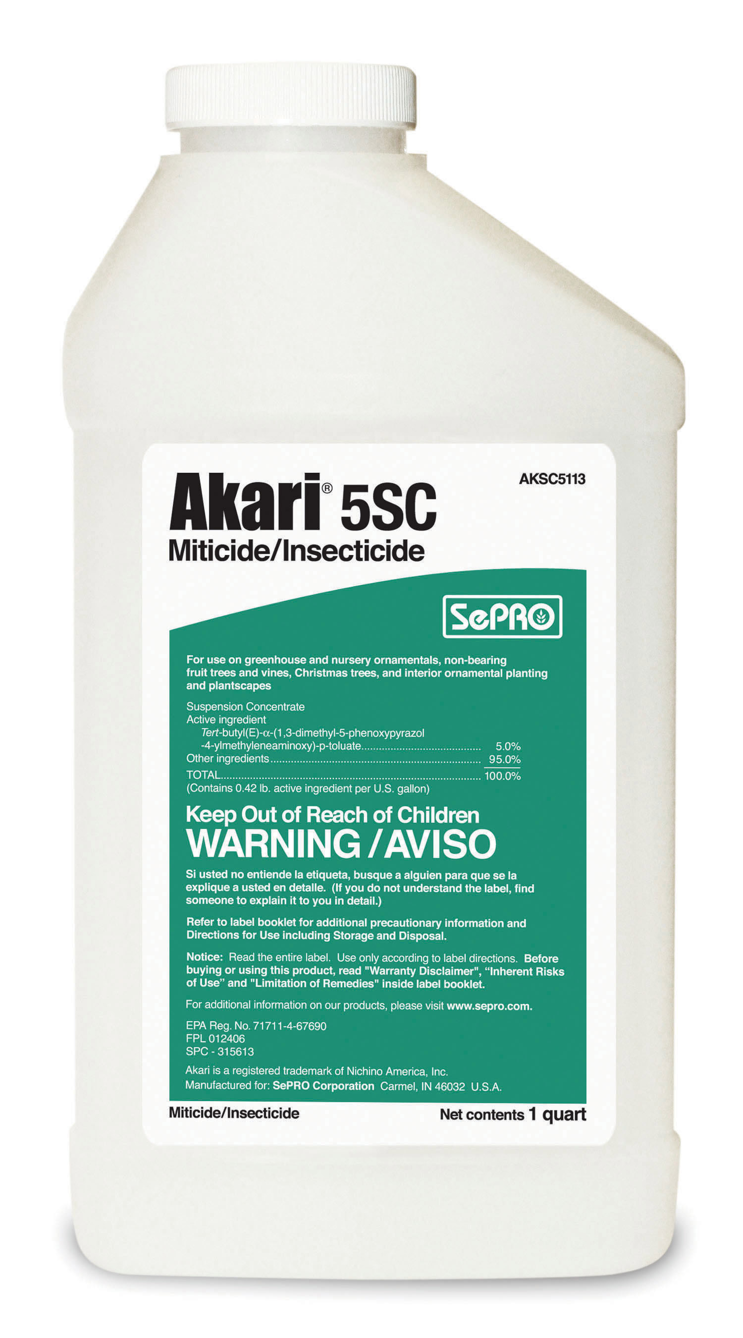 Akari® 5SC 1 Quart Bottle - 6 per case - Insecticides